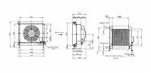 Obrázek k výrobku 23080 - chladič hydrauliky 12V, 30-210 l-hliník