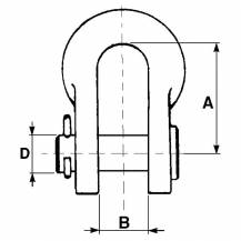 Obrázek k výrobku 55959 - Článek řetězu s kolíkem 12 mm