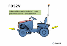 Obrázek k výrobku 79602 - DAKR Panter FD52V malotraktor