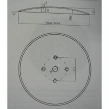 Obrázek k výrobku 49944 - disk hladký vydutý Ø 310/4,5 mm