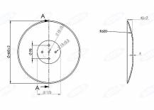 Obrázek k výrobku 61038 - Disk hladký vydutý Ø 460/4mm SKF