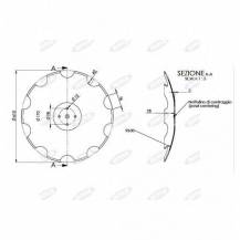 Obrázek k výrobku 62395 - Disk ozubený vydutý Ø 610/5mm KOCKERLING