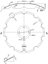 Obrázek k výrobku 63109 - Disk ozubený vydutý Ø 610/6mm vhodný pro AMAZONE