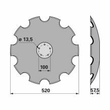 Obrázek k výrobku 24369 - Disk zubatý
