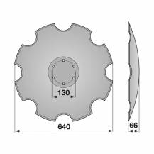Obrázek k výrobku 24427 - Disk zubatý - bez prolisu (staré provedení)