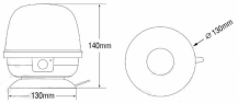 Obrázek k výrobku 62150 - Dobíjecí LED maják 12-24V, magnetický