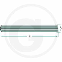 Obrázek k výrobku 70345 - Drážkovaná tyč 1"3/4 Z6 délka 300 mm