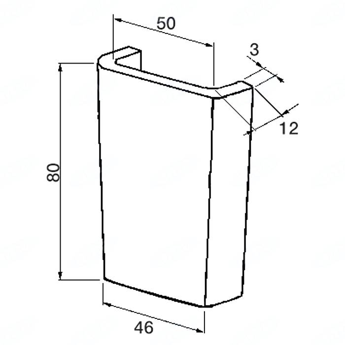 Obrázek k výrobku 26585 - Držák páky ruční brzdy 520mm