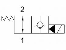 Obrázek k výrobku 59579 - Dvoucestný ventil 24 V otevřený