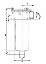 Obrázek k výrobku 55599 - filtr hydrauliky s vložkou 1",100l/min