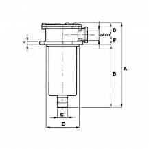 Obrázek k výrobku 55596 - filtr hydrauliky s vložkou 1/2",50l/min