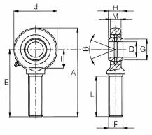 Obrázek k výrobku 15204 - hlava 10 mm s vnějším závitem  M10x1,5