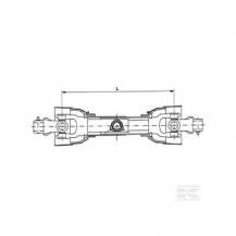 Obrázek k výrobku 29486 - Homokinetická kardanová hřídel single 1010 mm / 47 kW