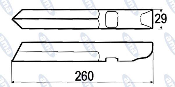 Specifikace - Hřeb KRONE 260x29 mm