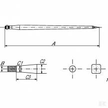 Obrázek k výrobku 88687 - Hrot čelního nakladače 35x1100