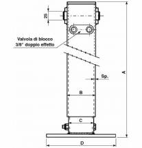 Obrázek k výrobku 23370 - hydraulická podpěra s hydr. válcem, 1963-2945 kg