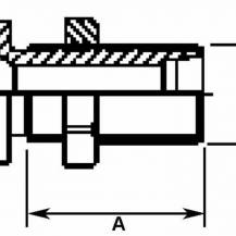 Obrázek k výrobku 54975 - Hydraulická rychlospojka Faster 1/2" samec DIN2353 M22x1,5 (15L)