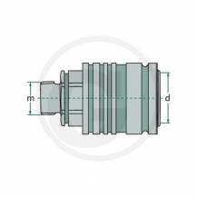 Obrázek k výrobku 27949 - Hydraulická rychlospojka Faster 18x1,5 samice - vnější závit