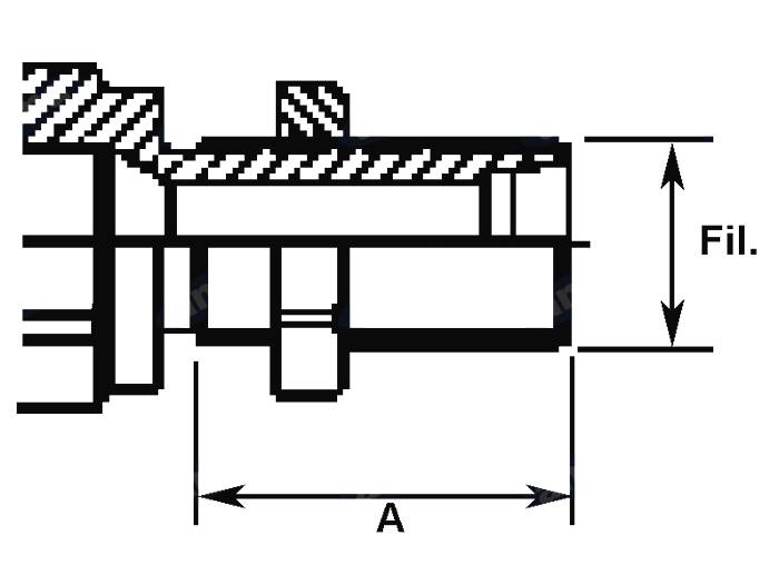 Obrázek k výrobku 21886 - Hydraulická rychlospojka Faster 22x1,5 - vnější závit - samice CPV