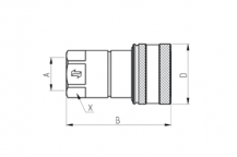 Obrázek k výrobku 54959 - Hydraulická rychlospojka Faster M1/4"- samice