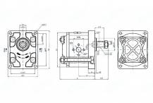 Obrázek k výrobku 60495 - Hydraulické čerpadlo GR 2 Standard, 15 ccm levotočivé