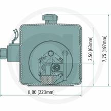 Obrázek k výrobku 124000 - Hydraulický agregát 12V-1,8kW-9,8