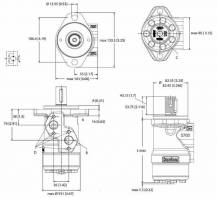 Obrázek k výrobku 62313 - Hydraulický motor DANFOSS OMP X 80