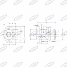 Obrázek k výrobku 59913 - Hydraulický motor Danfoss WP80