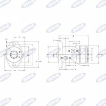 Obrázek k výrobku 59913 - Hydraulický motor Danfoss WP80