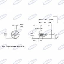 Obrázek k výrobku 59936 - Hydraulický motor Danfoss WR320