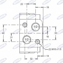 Obrázek k výrobku 59940 - Hydraulický motor Danfoss WS125