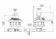 Obrázek k výrobku 55558 - Hydraulický rotátor s RH přírubou 3,5 tun