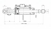 Obrázek k výrobku 57157 - Hydraulický třetí bod, délka 560 - 750 mm, OKO/KLOUB