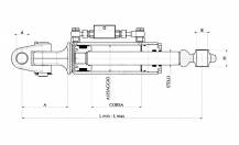 Obrázek k výrobku 60777 - Hydraulický třetí bod, délka 660-955 mm, OKO/KLOUB