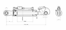 Obrázek k výrobku 73908 - Hydraulický třetí bod, kat. 2, 564-804mm
