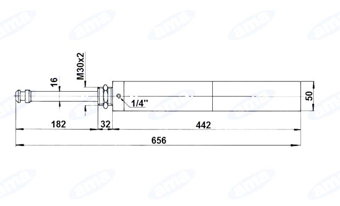 Obrázek k výrobku 27488 - Hydraulický válec RIV 6"