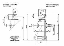 Obrázek k výrobku 55584 - Hydraulický válec vyklápění 10 tun/1050 mm - koule