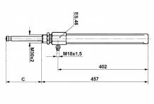 Obrázek k výrobku 56830 - Jednočinný hydraulický válec 4" s integrovanou plynovou pružinou