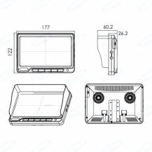 Obrázek k výrobku 61639 - Kamerový system LCD 7"