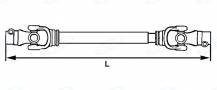Obrázek k výrobku 54248 - Kardanová hřídel s lamelovou spojkou, 4. kategorie, 1000 mm