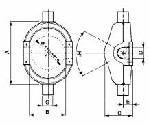 Obrázek k výrobku 10519 - Klec hydraul. válce vyklápění korby - Ø válce 152 mm