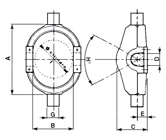 Obrázek k výrobku 24003 - Klec hydraul. válce vyklápění korby - Ø válce 152 mm