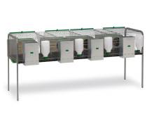 Obrázek k výrobku 125396 - Klec pro králíky se čtyřmi kotci GAUN 44400 SILLEDA 203x105x90 cm