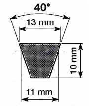 Obrázek k výrobku 30572 - klínový řemen SPA1000, 13x1000 Lp, 13x1018 Le