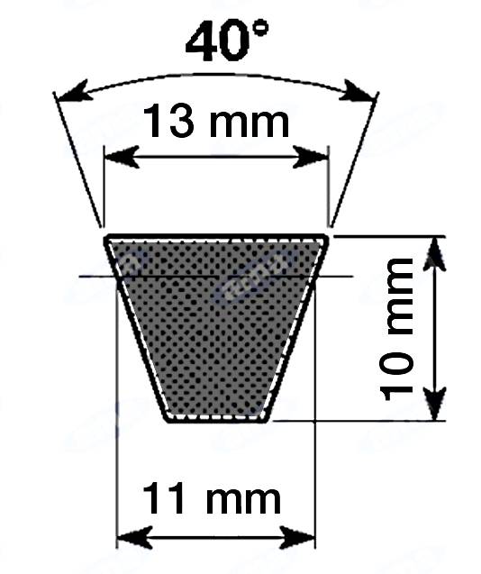 Obrázek k výrobku 23485 - klínový řemen SPA2800, 13x2800 Lp, 13x2818 Le