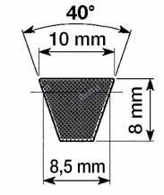 Obrázek k výrobku 41904 - klínový řemen SPZ0710, 10x710 Lp, 10x723 Le