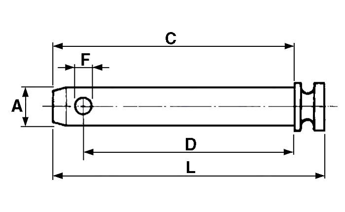 Obrázek k výrobku 21454 - Kolík 25,4x180 mm