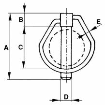 Obrázek k výrobku 1018 - Kolík ovál průměr 10 mm