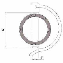 Obrázek k výrobku 57154 - Kolík třmen průměr 12mm pro trubky