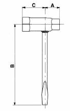 Obrázek k výrobku 7108 - Kombinovaný maticový klíč 10mm a 19mm